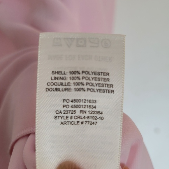 Aritzia Wilfred Pink V Neck Belted Sleeveless Sabine Dress Sheath Size Small - Picture 13 of 14